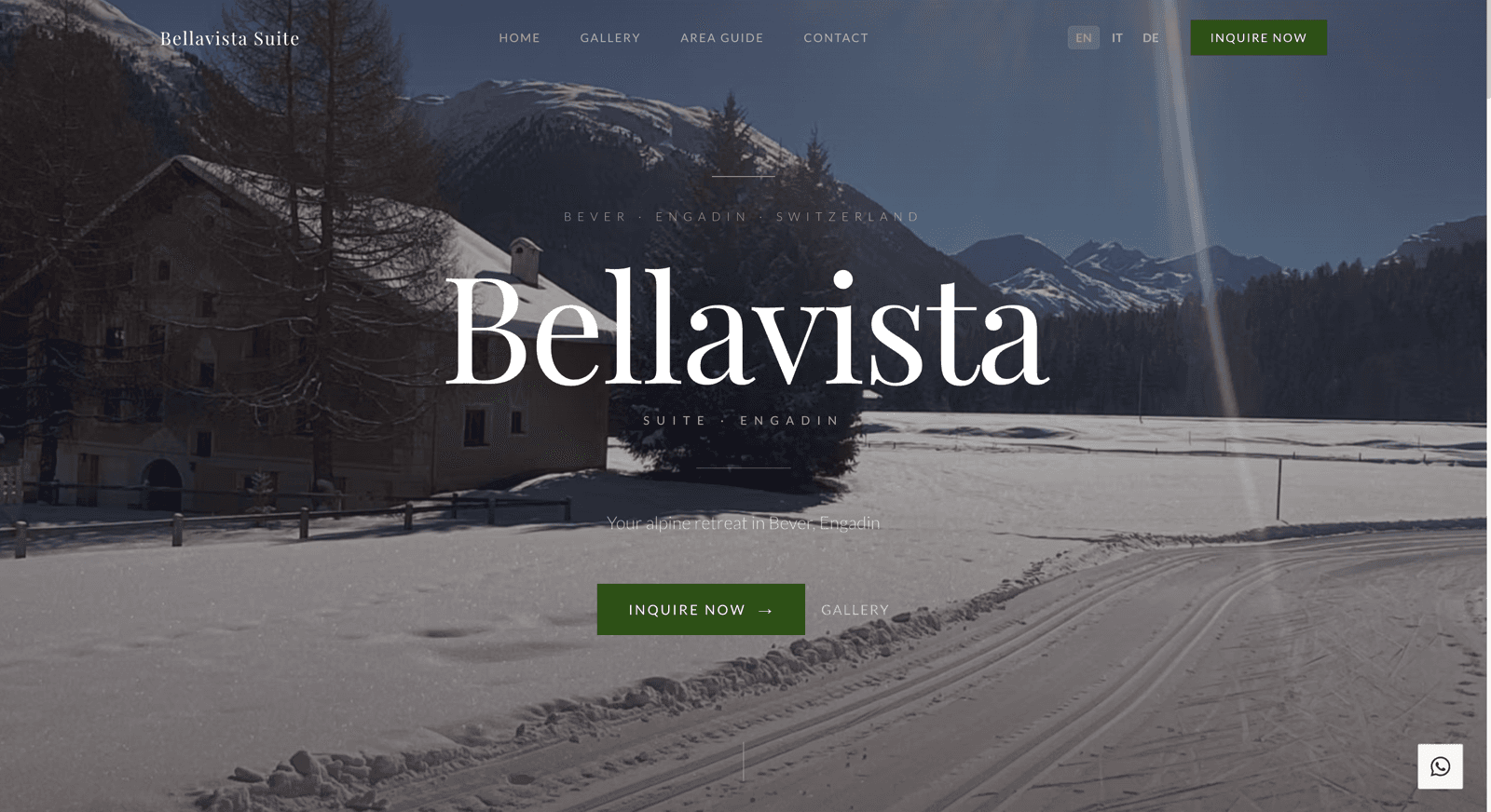 Bellavista Suite — Website von DomAI
