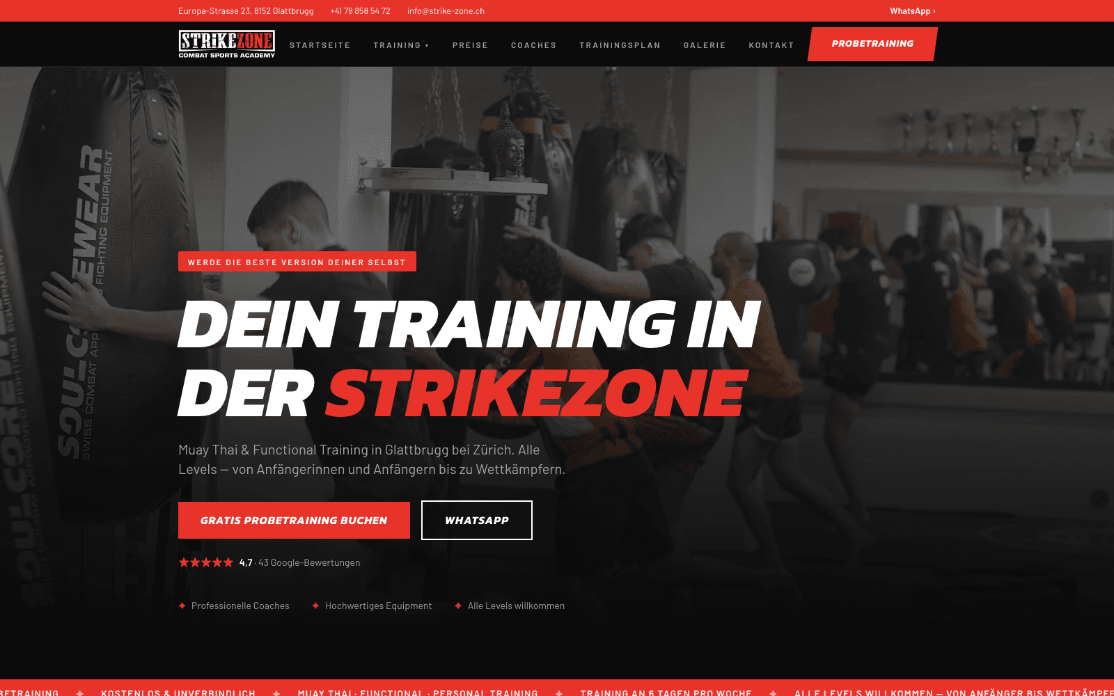 StrikeZone — Projekt von DomAI