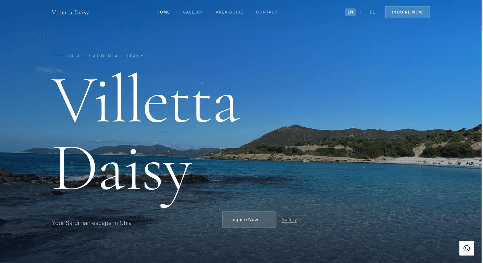 Villetta Daisy — Website von DomAI